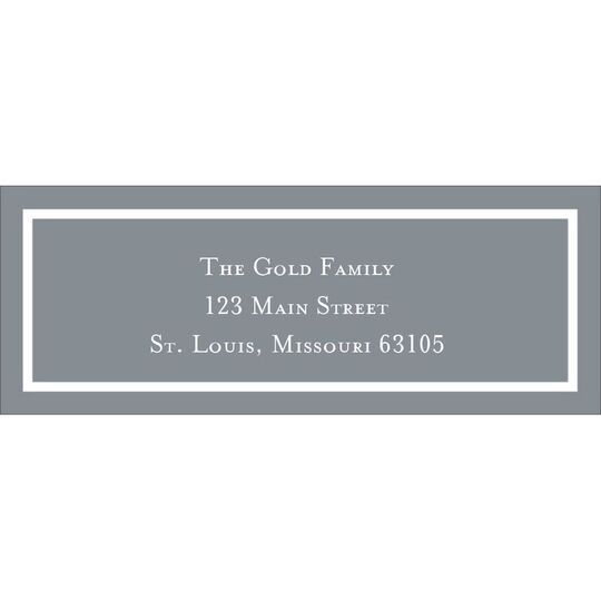 Classic Gray Return Address Labels